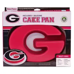MasterPieces FanPans NCAA Georgia Bulldogs Team Logo Silicone Cake Pan