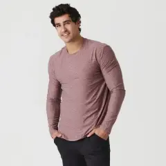 Men's Active Long Sleeve Crew Neck T-Shirt - True Classic