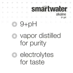 Smartwater Alkaline Vapor Distilled Ionized Water - 6pk/1L Bottles