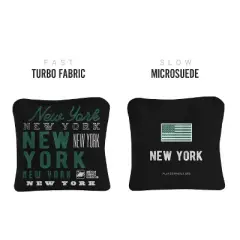 Gameday New York Football Black Synergy Pro Cornhole Bags (Set of 4)