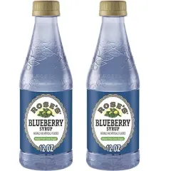 Rose&rsquo;s Blueberry Syrup 2 Pack 12 OZ Bottle, | Perfect for Cocktails, Beverages, and Mixers