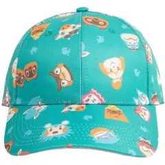 Animal Crossing All-Over Print Tom Nook Isabelle Celeste Adjustable Slide Hat Multicoloured