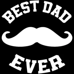 Men's Design By Humans Best Dad Ever Mustache By sukhendu12 Tank Top