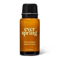 Citrus & Basil Essential Oil Blend - 0.5 fl oz - Everspring&trade;