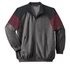 KS Sport by KingSize Men's Big & Tall KS Sport&trade; Wicking Color Block Full Zip Track Jacket