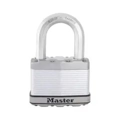 Master Lock Magnum - Dual Ball Bearing Locking Padlock Keyed - Steel - 2 in.