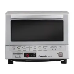 Panasonic Flash Express Toaster Oven - Silver NB-G110P: Digital Control, 4-Slice Capacity, Cool Touch Handle, 1300W