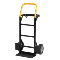 DOMETOUR Hand Truck Dual Purpose Push Cart with Swivel Wheels 330 Lbs Capacity Heavy Duty Platform Cart for Moving/Warehouse/Garden/Grocery