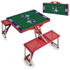 NFL New York Giants Portable Folding Table with Seats