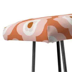Beshka Kueser Shapes As Flowers Bench Orange/Black - Deny Designs