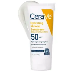 CeraVe Hydrating 100% Mineral Sunscreen for Body - SPF 50 - 5 fl oz