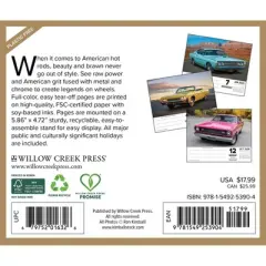 Willow Creek Press 5.5"x6.5" American Muscle Cars 2026 Box Calendar