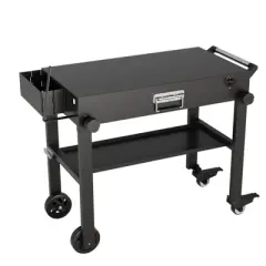 Outdoor Grill Cart Heavy Duty Commercial Grade - Rolling Kitchen Cart