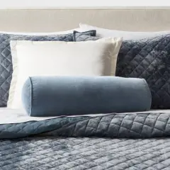 8"x22" Luxe Round Velvet Bolster Decorative Pillow - Threshold&trade;