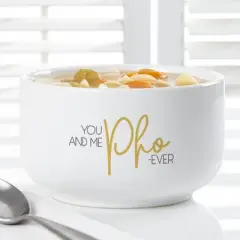 Personalization Mall Soup Puns Personalized 14 oz. Soup Bowl
