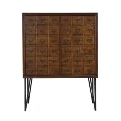 Oxford 2 Door Bar Cabinet Brown - Treasure Trove Accents