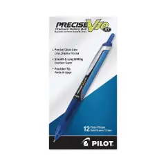 Pilot V10RT Retractable Roller Ball Pen Bold 1 mm Blue Ink/Barrel Stand 13453