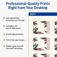 Avery Rounded Jewelry Tags, 1-1/2" x 2", Matte Ivory, 150 Total