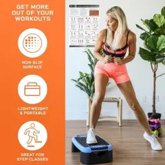 LifePro 4-in-1 Aerobic Balance Board - Adjustable Exercise Platform, Multifunctional Slant Board, Steppers for Home Workout