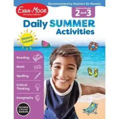 Daily Summer Activities: Between 2nd Grade and 3rd Grade, Grade 2 - 3 Workbook - by  Evan-Moor Educational Publishers (Paperback)