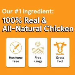 Real Meat Air-Dried Free-Range All-Natural Jerky Treats (Chicken & Venison, 12 oz)
