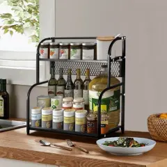 Cheer Collection 2-Tier Countertop Organizer and Spice Rack