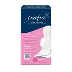 Carefree Ultra Thin Overnight Pads with Wings - 28ct