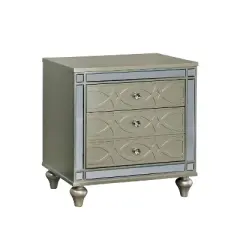 2pc La Mesa Nightstand and Dresser Set Silver - HOMES: Inside + Out