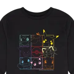 Boys' - Pok&eacute;mon - Grid Long Sleeve Graphic T-Shirt