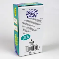Carson Dellosa Education Everyday Words in Spanish: Photographic Flash Cards, Grade PK-8