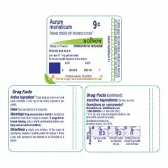 Aurum Muriaticum 9C by Boiron Homeopathic Single Medicine For Stress & Sleep  -  80 Pellet
