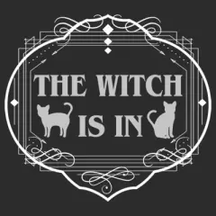 Women's Lost Gods Halloween The Witch Is In Cats T-Shirt