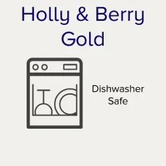 Noritake Holly and Berry Gold Oval Vegetable Serving Bowl