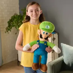 Nintendo Super Mario 20" Jumbo Stuffed Plush Buddy Luigi