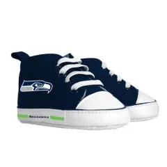 Baby Fanatic 2 Piece Bid and Shoes - NFL Seattle Seahawks - White Unisex Infant Apparel