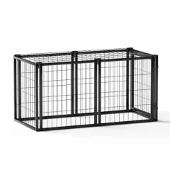YOOCOZZ 63" Dog Crate for Small Medium Dogs, Puppy Dog Playpen with Top, Pet Cage, Indoor-Black