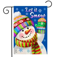 Briarwood Lane Winter Garden Flag 12x18 For Outdoor Let It Snow Snowman For Winter Garden Flag Flags For Outside
