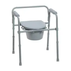 Drive Medical Steel Folding Bedside Commode