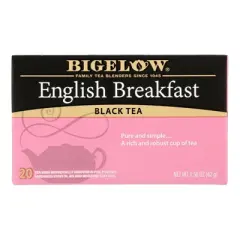Bigelow English Breakfast Black Tea - Case of 6/20 bag