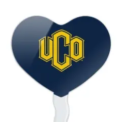 Central Oklahoma Primary Logo Heart Love Cupcake Picks Toppers Decoration Set of 6