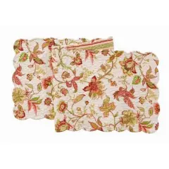 C&F Home Jacobean Pink Table Runner 14" x 70"
