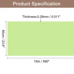 Unique Bargains Wallpaper, Peel and Stick Wallpaper Contact Paper Solid Color Vinyl Self-Adhesive Wall Paper Decorative Green 590" x 23.6"