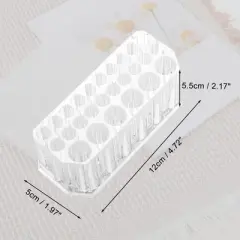 Unique Bargains Nail Art Tool Organizer Storage Clear 1 Pc