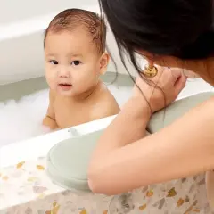 Lalo 2pc Baby Bath Knee and Elbow Saver Set - Sage