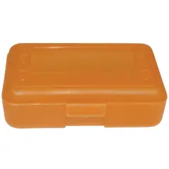 Romanoff Products 8 1/2" x 5 1/2" x 2 1/2" Pencil Box Tangerine ROM60227
