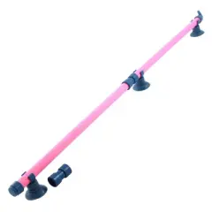 Unique Bargains Fish Tank Aquarium Plastic Air Oxygen Stone Bubble Wall Tube Pink 18 Inch Long