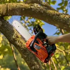 VEVOR Gas Chainsaw, 25.4CC 12" 1.2HP, Gasoline Powered Chain Saw, Handheld Cordless Petrol Chainsaws for Tree Wood Branch Cutting, Orange