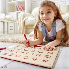 Magnetic Doodle Drawing and Writing Board 275 Slots for Kids Erasable with Pen - Learning Uppercase ABC Letters Kids Drawing Board - Play22Usa