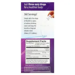 Alkalife pH Booster Drops with Essential Minerals and Electrolytes, 1.25 fl oz (37 ml)