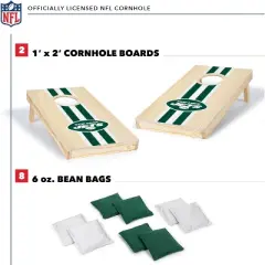 NFL New York Jets 1'x2' Wood Cornhole Set